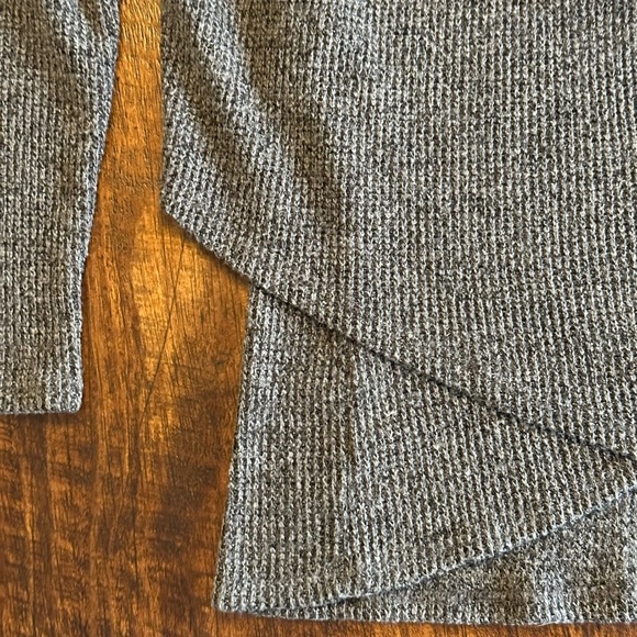 Native People | Charcoal Waffle Knit Faux Wrap Top - Picture 4 of 7